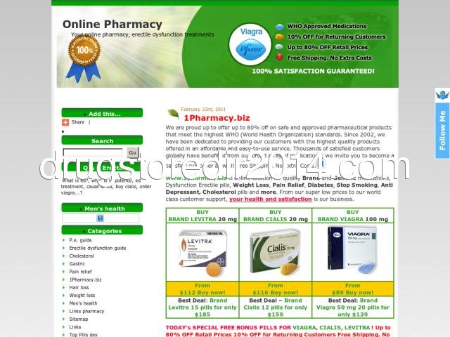 1pharmacy.biz